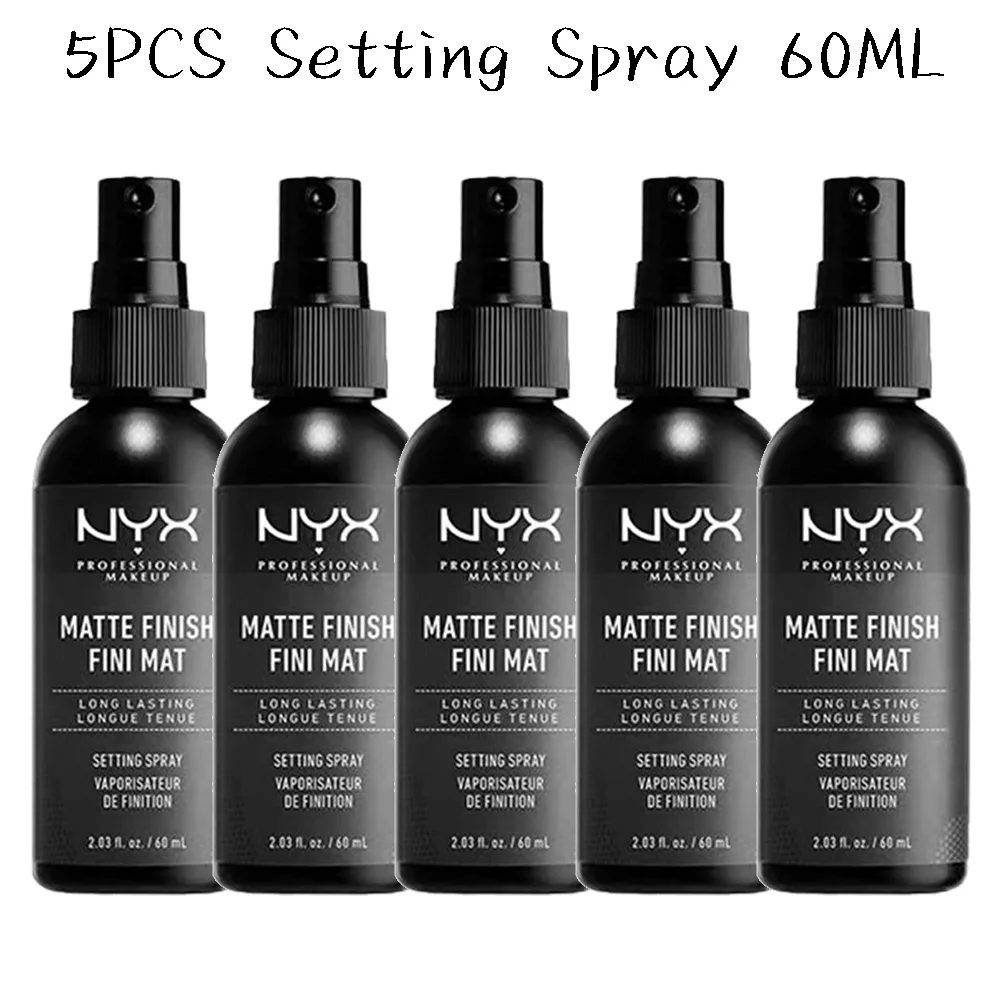 

5PCS Original NYX Profeessional Makeup Setting Spray 60ml 16-hours Long-lasting Moisturize Skin Without Dryness Free Shipping