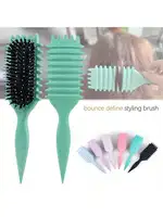 Nouvelle brosse définissante pour boucles - Brosse pour cheveux bouclés pour le coiffage, brosse pour cheveux bouclés humides, pour modeler et définir 3