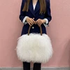 Factory Wholesale New Fashion Design Luxury Real Mongolian Lamb Fur Bag Sheep Fur Shoulder Bag 4