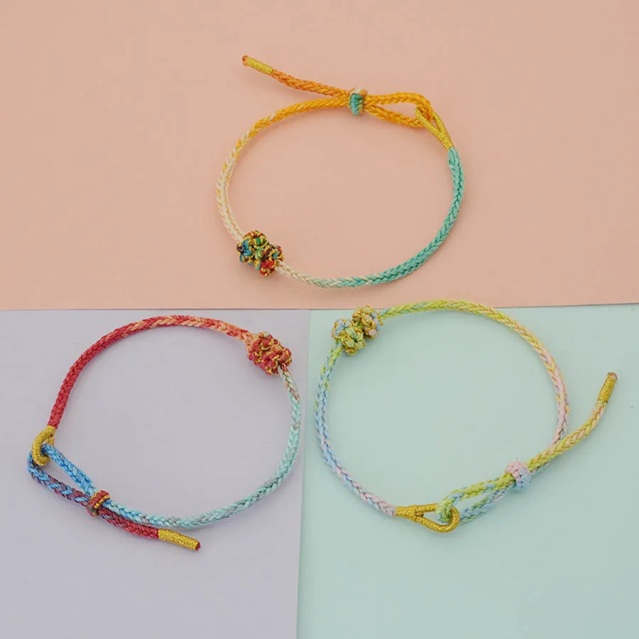 Handmade Chinese Style Woven String Bracelet for Women