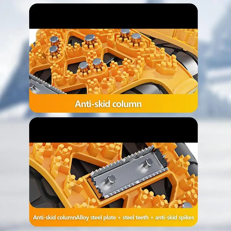 Car Tires Snow Chains for winter auto Wheel Tyre Anti-skid Chains Portable car Mud Tires Cable Belt for Emergency Accessories