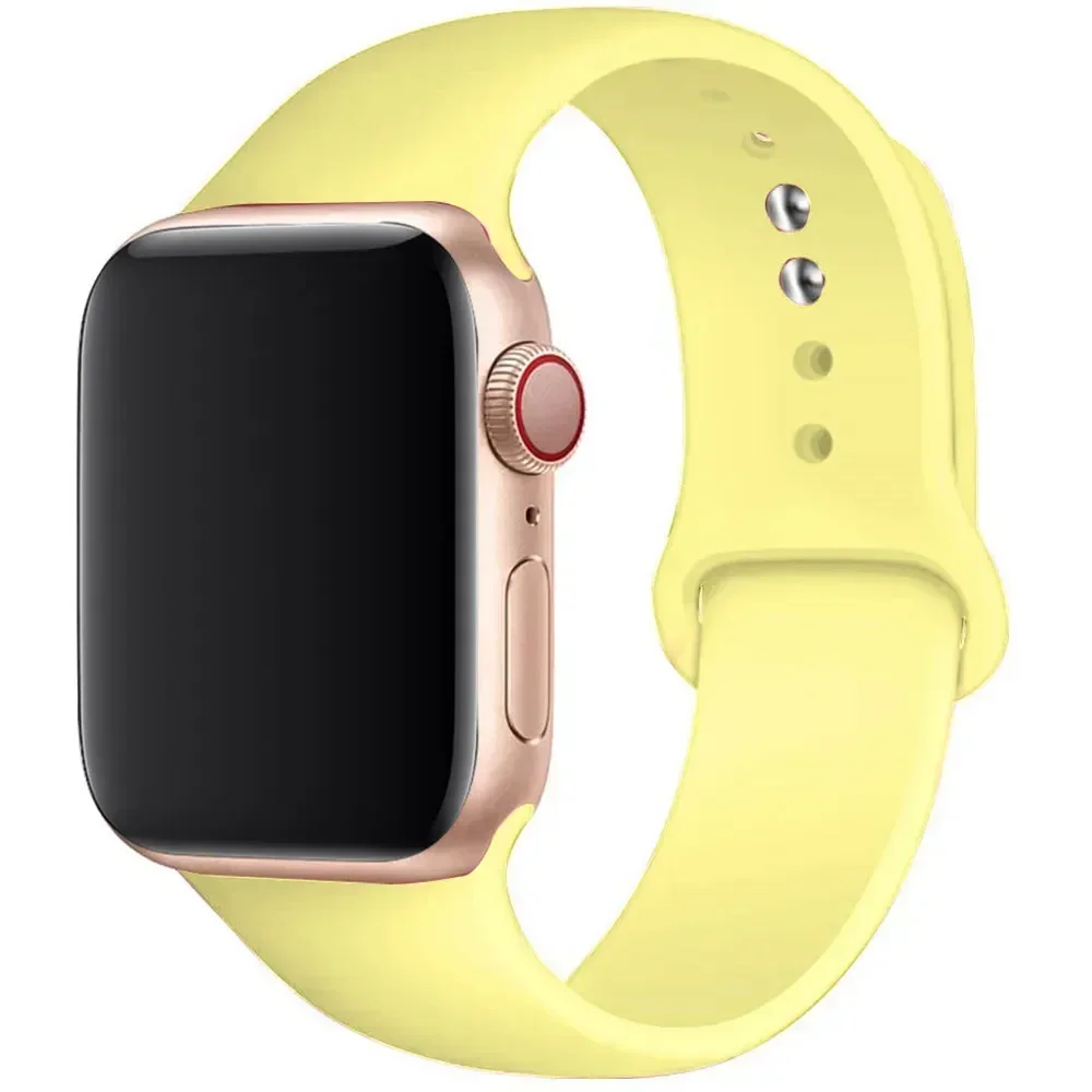 Sport Silicone Band for Apple Watch - Soft Rubber Bracelet Strap