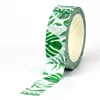 NEW 1PC Decorative Beautiful Floral Leaves Washi Tape Set DIY Scrapbooking Journaling Adhesive Masking Tape Cute Papeleria 5