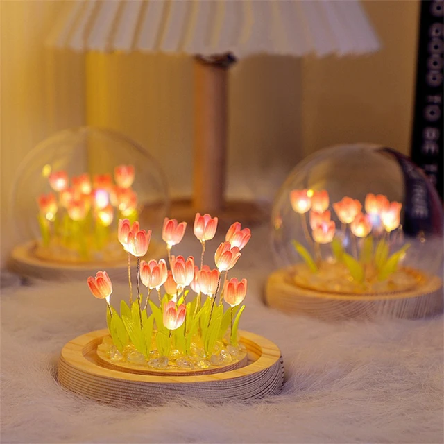 Veilleuse Miroir Tulipe Nuage Flower Lamp Veilleuse Tulipe Bricolage Pour  Le Couple Les Amis L'Enfant Lampe Tulipe Nuage Pou[H6078] - Cdiscount  Puériculture & Eveil bébé