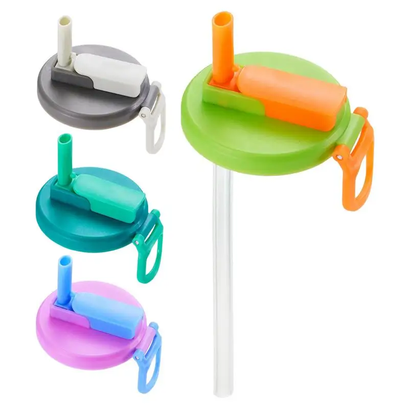 Reusable Soda Can Lid Set with Straws