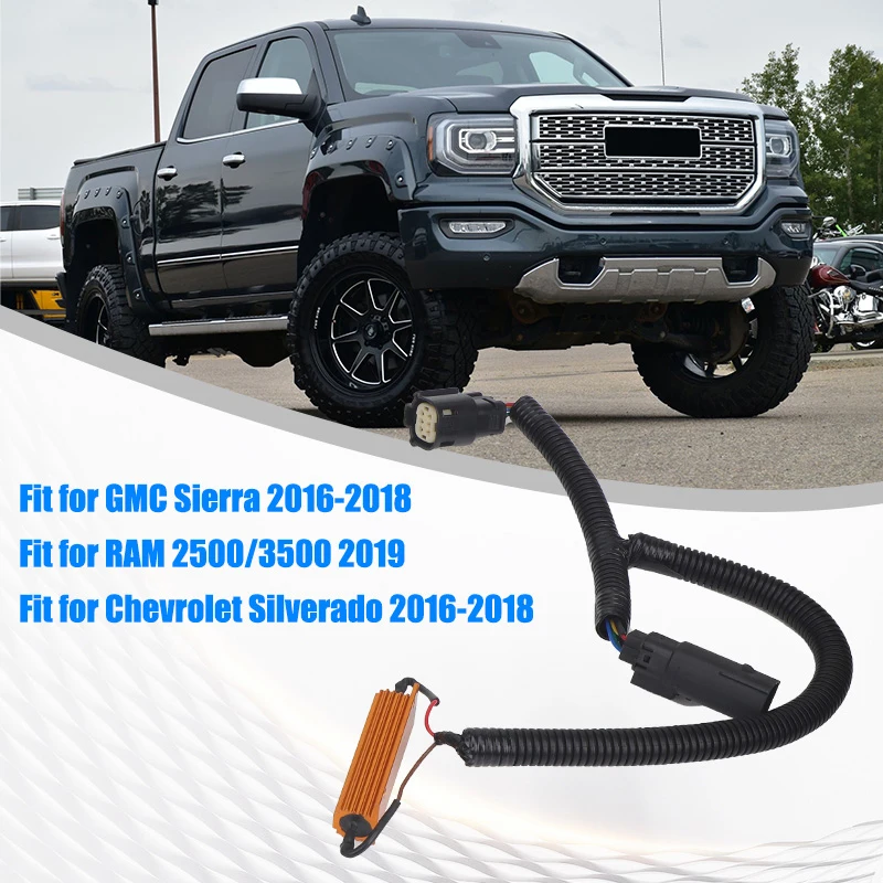 2pcs LED 미등 배선 커넥터 케이블 테일 라이트 변환 하네스 GMC Sierra Chevrolet Silverado 2016 2017 2018