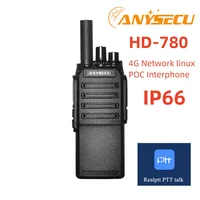 ANYSECU HD-780 4G IP66 Public Network Linux POC Interphone 2800 mAh Work with Realptt Platform with GPS Function 1