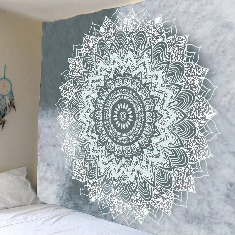Indian Mandala Tapestry Wall Hanging Sandy Beach Throw Rug Blanket Camping Tent Travel Mattress Bohemian Sleeping Pad Tapestries