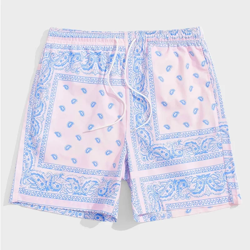 Carnival men's 3D digital printing drawstring shorts fashion casual five pants commuter summer sweatpants trend