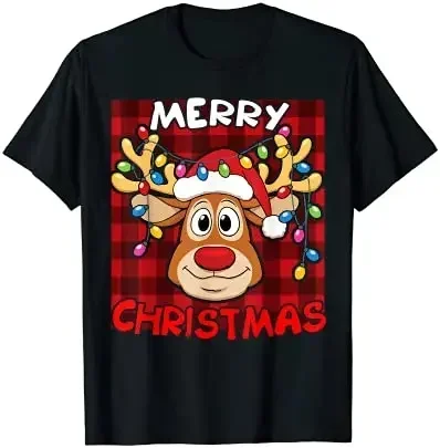 

Merry Christmas Funny Reindeer Xmas Matching Family T-Shirt
