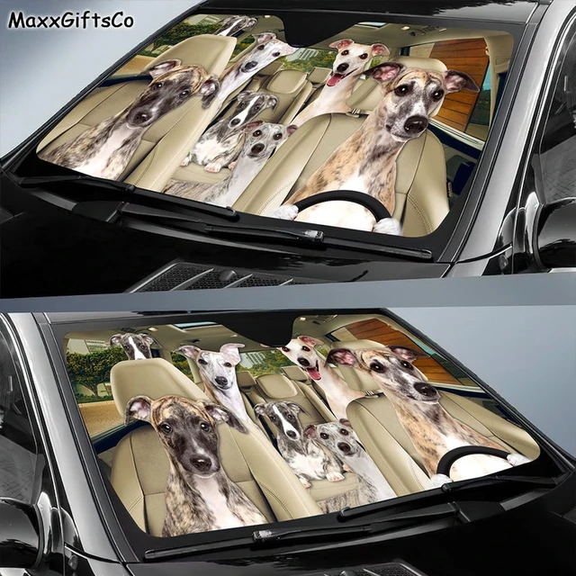 Whippet Car Sun Shade, Whippet Windshield, Dogs Family Sunshade, Dogs Car  Accessories, Car Decoration, Whippet Lovers Gift - AliExpress