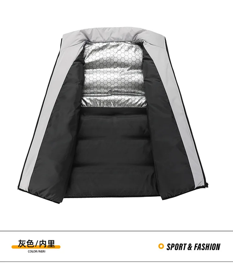 Certification des matériaux du gilet d'hiver PlatiNum