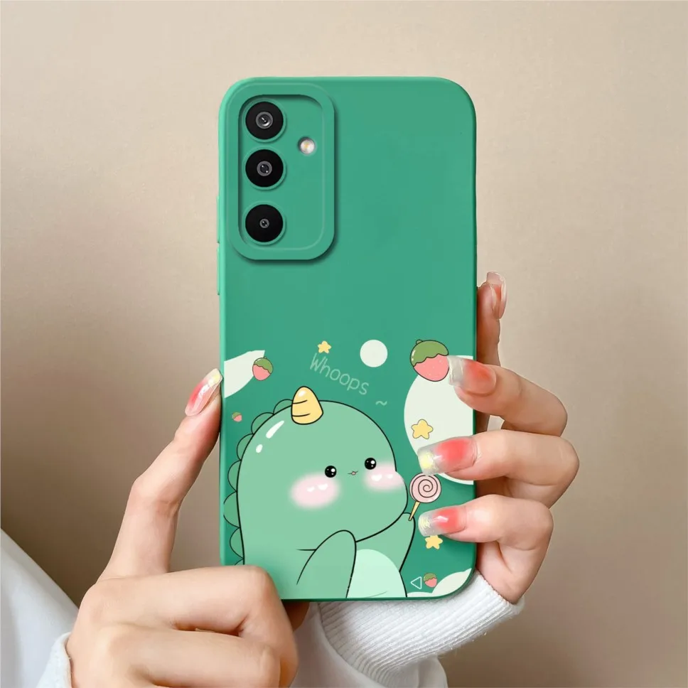 Lovely Dinosaur Silicone Soft Phone Case - Shockproof Cover