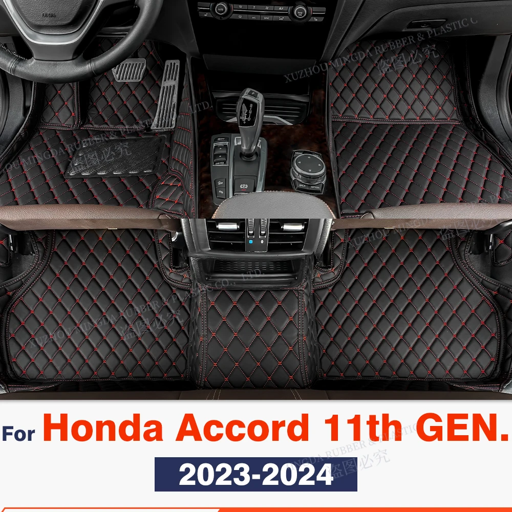 

Автомобильные коврики для Honda Accord 11 поколения. 2023 2024 пользовательские автомобильные подкладки для ног, ковровая крышка, аксессуары для интерьера
