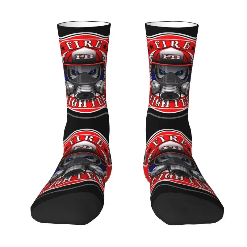 

Fire Rescue Firefighter Dress Socks Men Women Warm Fashion Crew Socks