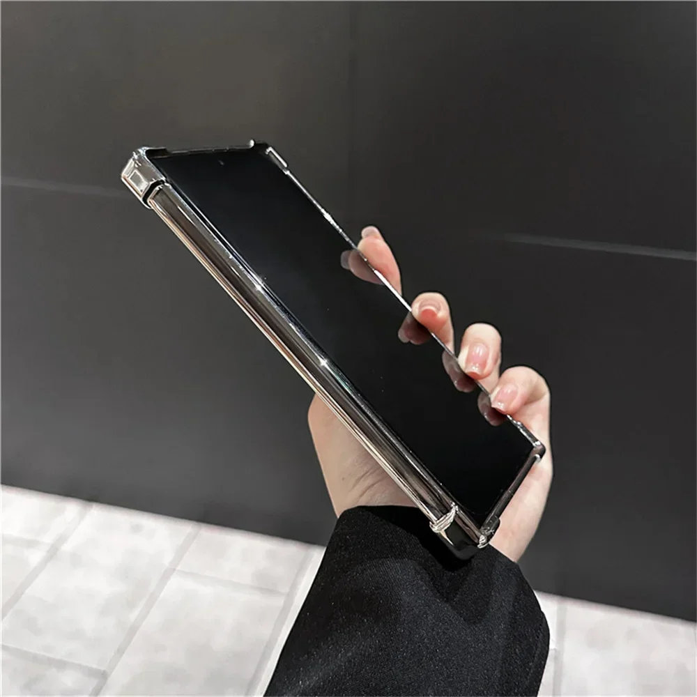 Shockproof Airbags Armor Magnetic Transparent Phone Case