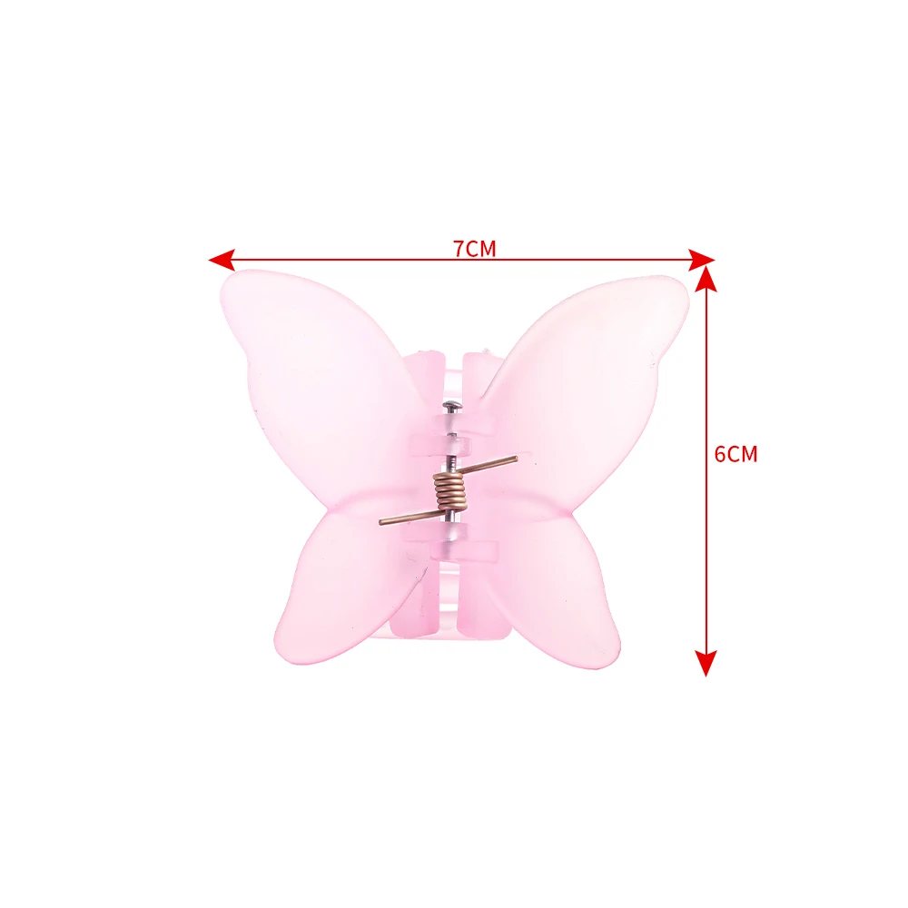 New Fairy Butterfly Hair Claw Candy Color Crab Clip Summer Sweet Princess Shark Clip for Women Girl Hairpin Hair Accessories
