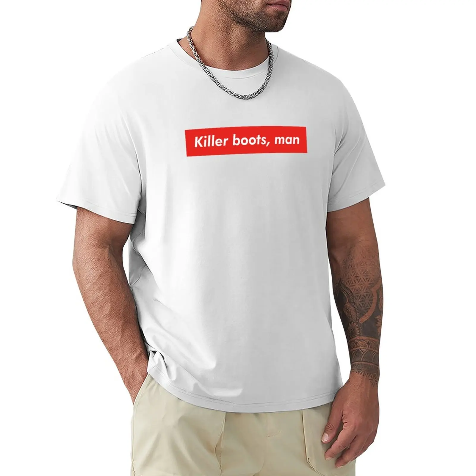 

Killer boots, man T-Shirt customizeds summer clothes mens t shirt graphic