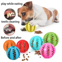 Natural Rubber Pet Dog Toys Dog Chew Toys Tooth Cleaning Treat Ball Extra-tough Interactive Elasticity Ball5cm for Pet Products 3