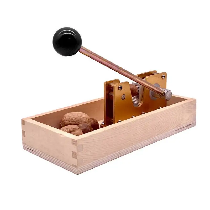 

Nutcracker Nut Tongs Adjustable Nut Tongs Opener Machine With Wood Base Reusable Nut Cracker Opener Tool For Walnuts Almonds