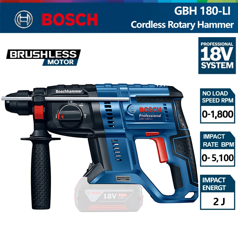 Interruptor De Repuesto Para Taladro Percutor Bosch GBH180LI 18V - Recambio Original, Fácil De Instalar