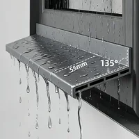  แถบปิดผนึกกันลม กันน้ำ กันเสียง กันฝุ่น สำหรับประตู หน้าต่าง บานเลื่อน ระเบียง ขนาด 1.1 เมตร ผลิตจาก TPE แบบมีกาวในตัว 1