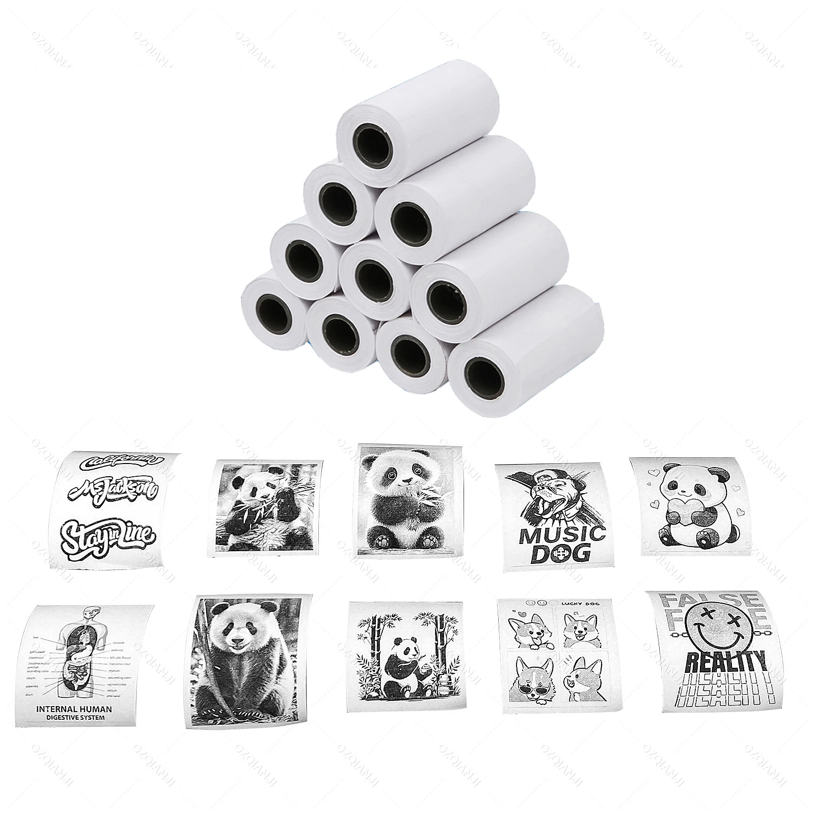 20Rolls 58x30MM Thermal Paper 58*40mm White Receipt Bill Ticket Children's Camera Instant Print Photos Printing Paper Rolls