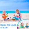 Baby Rain Stick Rainbow Hourglass Rain Music Instrument Toys Rattle Baby Educational Montessori Sensory Toy for Kids 6 12 Months 2