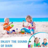 Baby Rain Stick Rainbow Hourglass Rain Music Instrument Toys Rattle Baby Educational Montessori Sensory Toy for Kids 6 12 Months 2