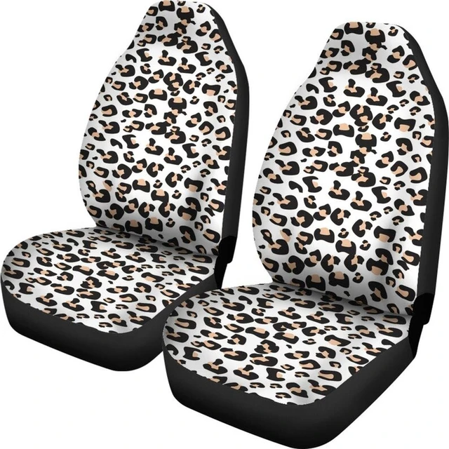 Schnee Leopard Haut Auto Sitzbezüge Set Weiß Tier Drucken Universal Fit Für  Eimer Sitze In Autos und SUVs Afrikanischen safari Dschungel