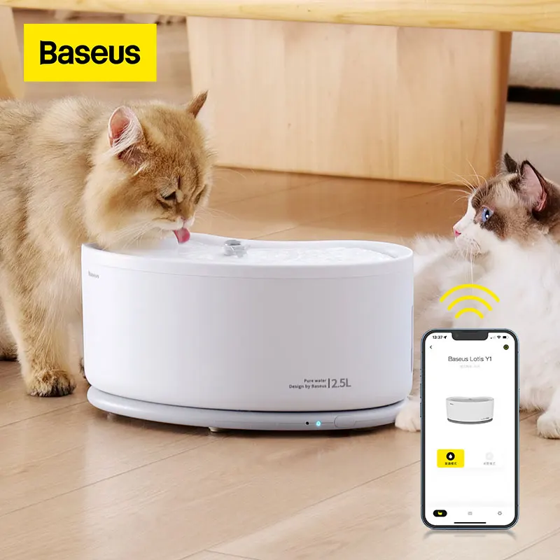 Baseus Cat Water Fountain Pet Automatic Feeders Smart Control Cat Water