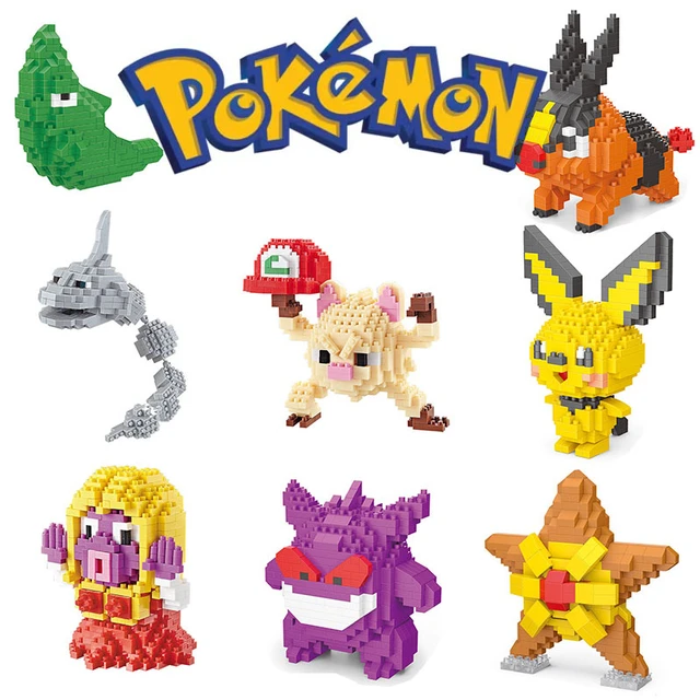 Mini Pokémon Building Blocks, Pikachu, Charizard, Eevee, Mewtwo, Anime  Montar, Bonecas Modelo de Ação, Pequenos Desenhos Animados, 61 Estilos -  AliExpress