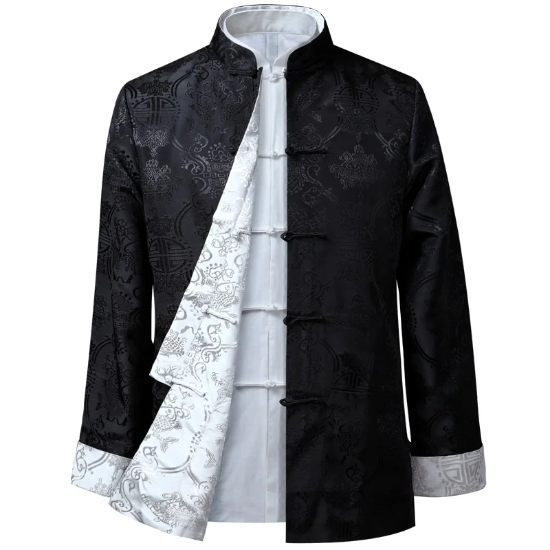 Men Chinese Dragon Shirt Kung Fu Coats China New Year Tang Suit Traditional Chinese Clothing For Men Jackets Hanfu Men Clothing 2