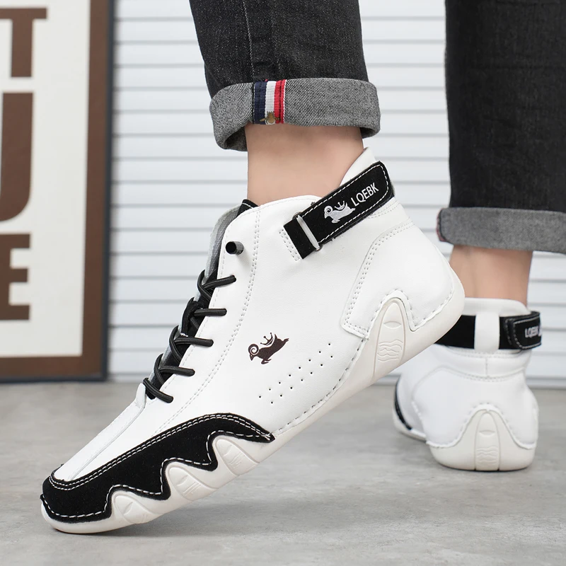 Women sneaker Summer Outdoor Work Soft Soled Lazy Casual Shoes Flat Bottomed Loafers Leather Comfortable Designer Driving Shoes