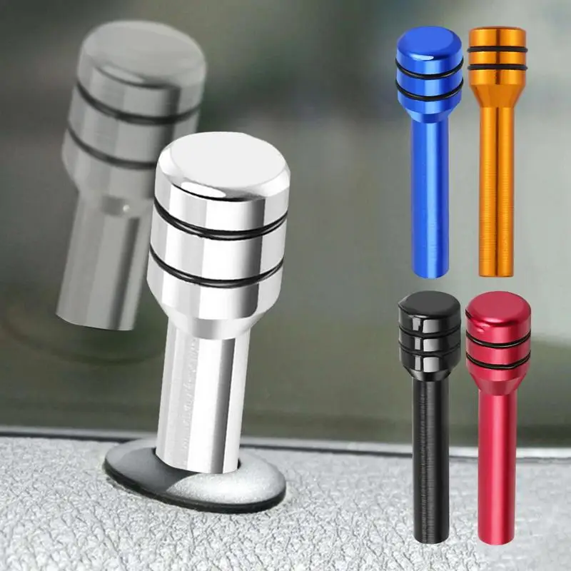 

Door Lock Pin Cover Interior Decorative Knob Pull Pins Aluminum Alloy Universal Firm Fixing Car Accessory for SUVs RVs Lorry