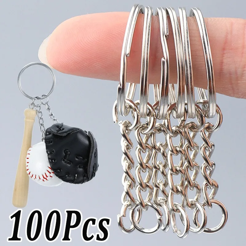 Portachiavi Vuoto In Metallo Placcato Argento Portachiavi Diviso Portachiavi Portachiavi Donna Uomo Ciondolo Fai Da Te Portachiavi Per Auto Accessori