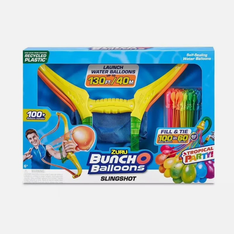 ZURU Bunch-O-Balloons Slingshot-100+ Self-Sealing Water Balloons Included NEW