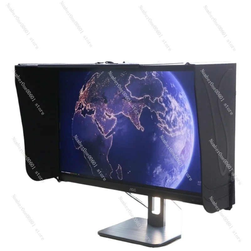 Computer Monitor Hood Desktop 17-27-Inch 41-71cm Width Sun Visor ...