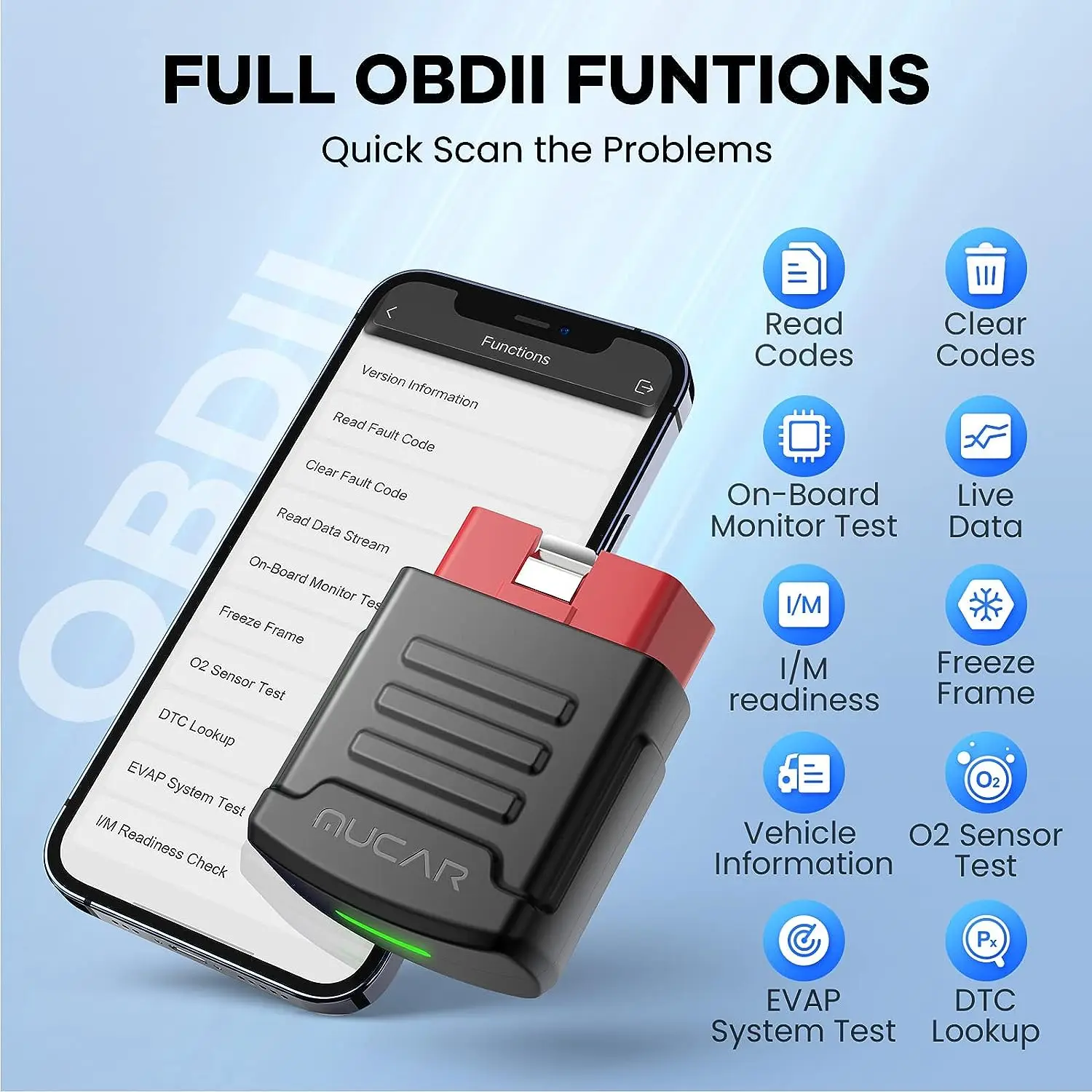 TOP Selling MUCAR BT200 BT200 PRO Best OBD2 Bluetooth 