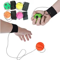 1Pcs Children Sponge Rubber Hand Ball Toy Game Exercises Bouncing Elastic Sport On Nylon String Children Kids Outdoor Toy Ball 1