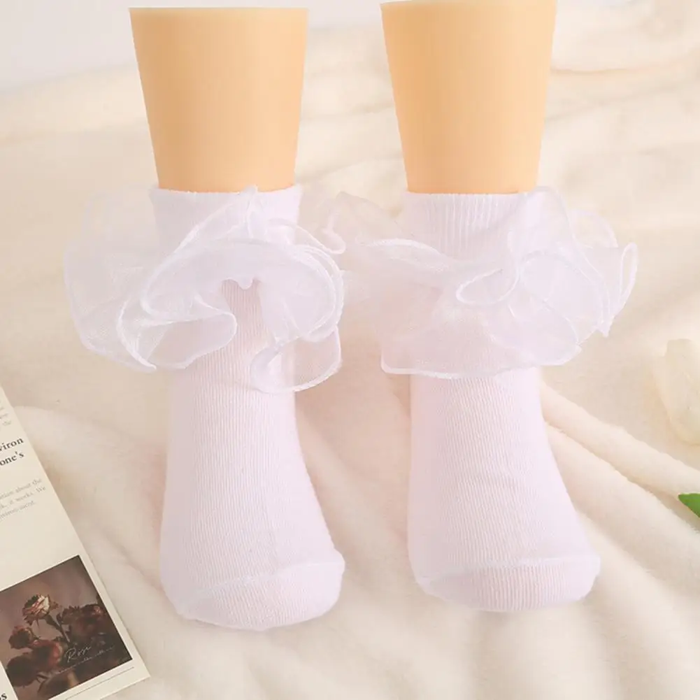 

1 Pair Woman Lace Short Summer Socks Japanese Maiden Lovely Sweet Ruffle Cotton Lolita Style Princess Socks High Quality Socks