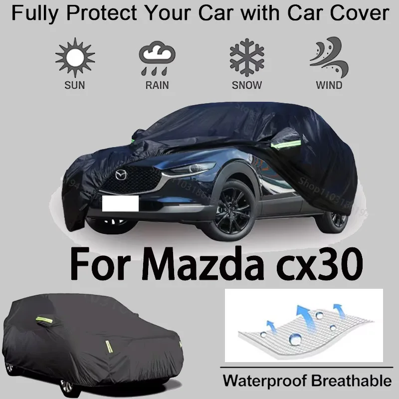 NURCIX Car Windscreen Cover, For Mazda CX5 Mazda CX4 Mazda CX8 Mazda CX30 Mazda CX30EV Winter Windscreen Cover Foldable Ice Protection Films Against - View #3