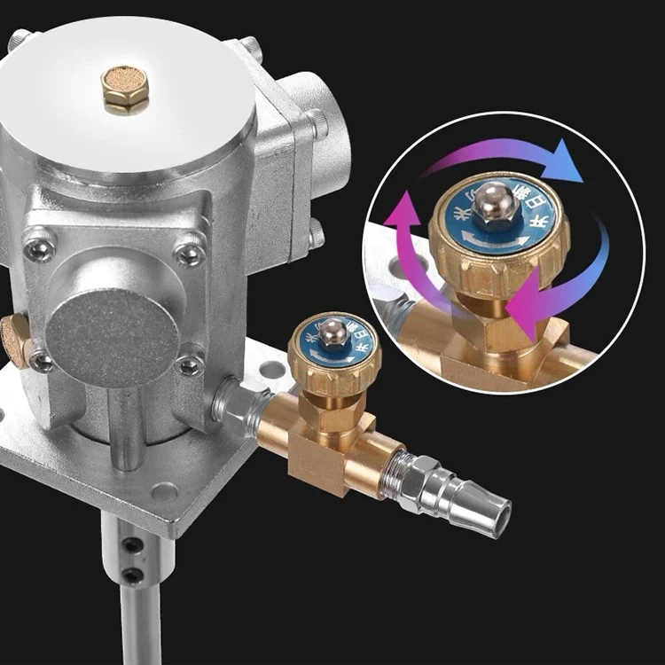 Industrial Pneumatic Mixer Glue Liftable Air Mixing Machine Paint Ink Agitator Stirrer 5 Gallon 60L Tank Liquid Dispersing Tool