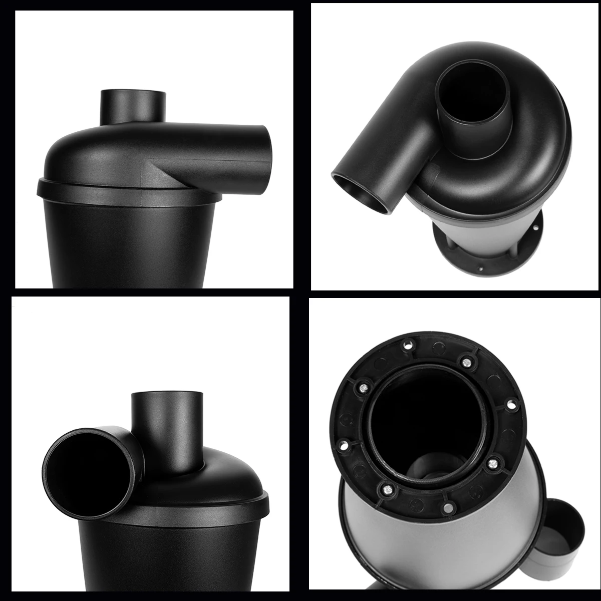 Dust Cyclone Collection DIY Turbocharged Woodworking Filter Industrial Separator Collector Canister Vacuum Cleaning Flange Base