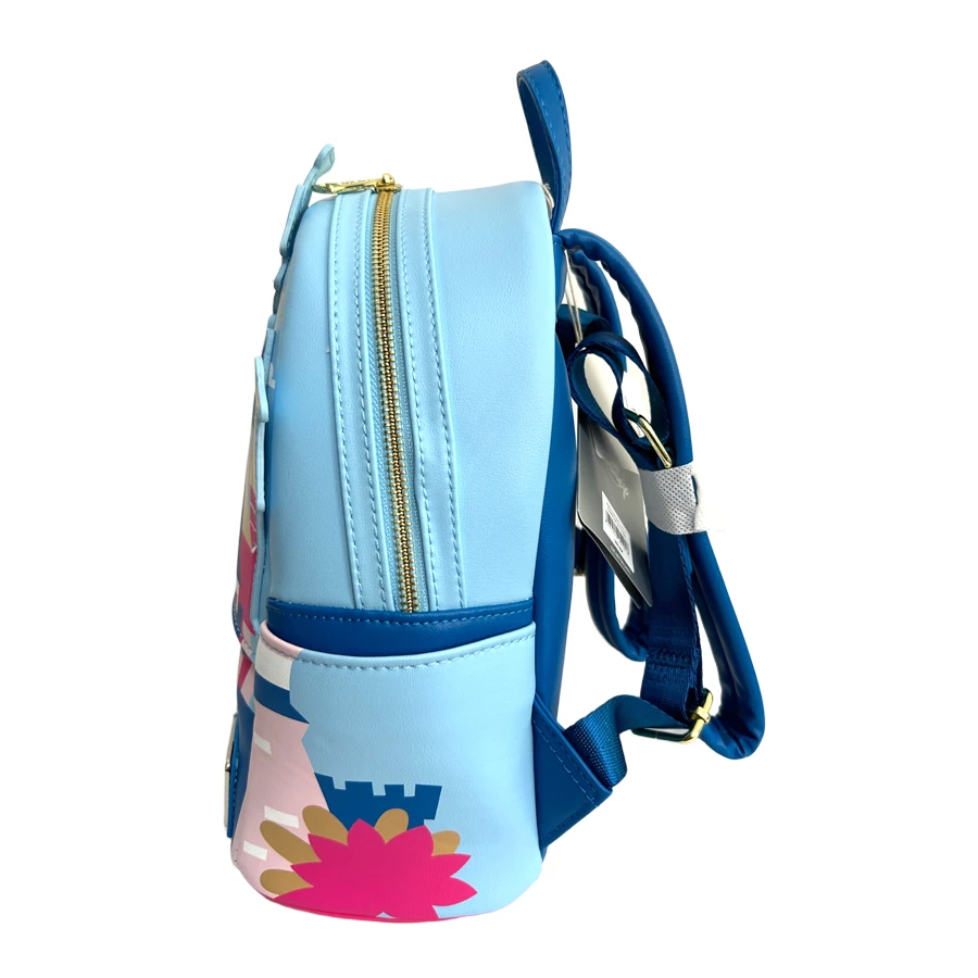 Loungefly Disney Mickey Mouse Pu Leather Women's Backpack Castle Cosplay Leisure Travel Bag Mini Children's Schoolbag 3