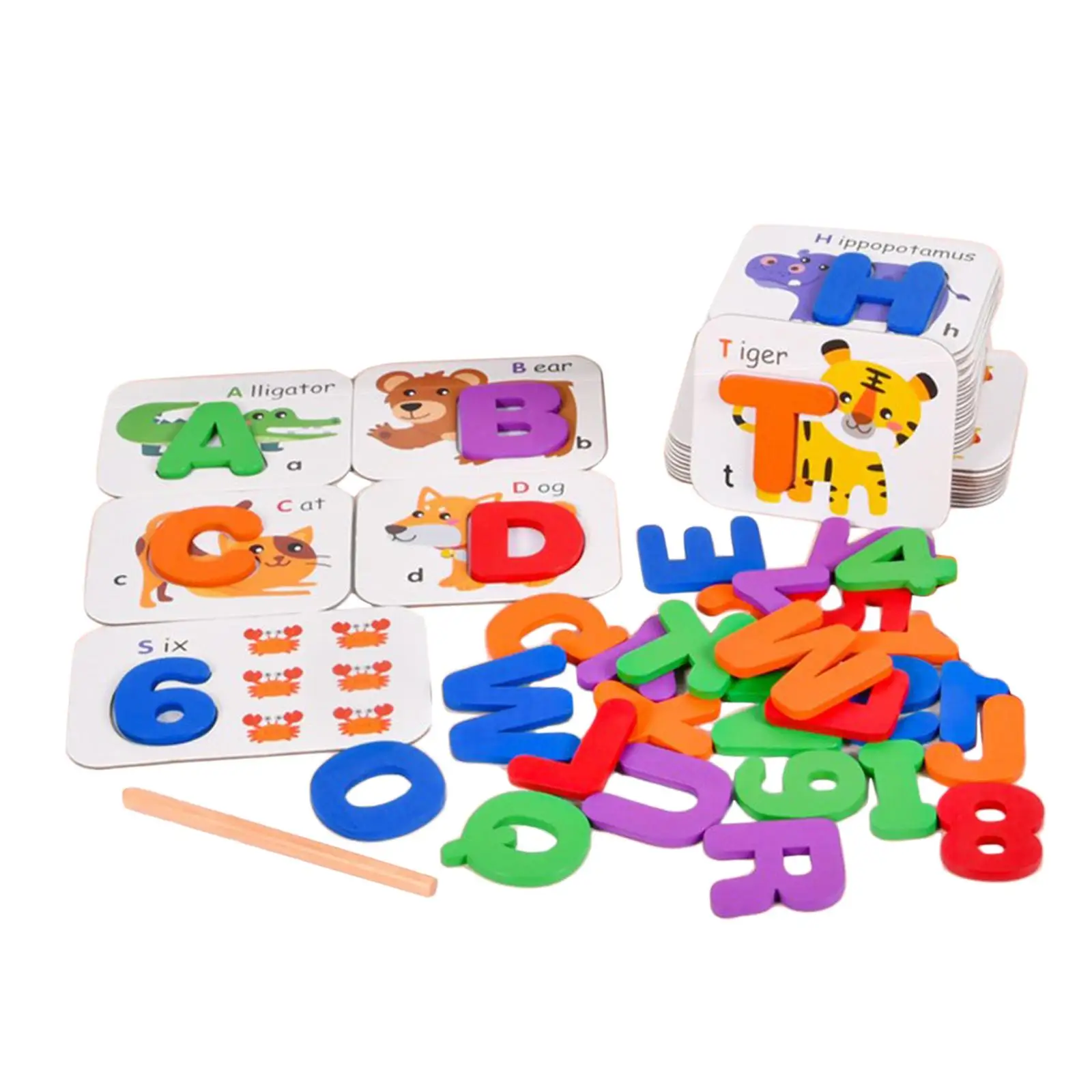 

Alphabet Pairing Puzzle Montessori Toy Preschool Educate Practicing Board Game