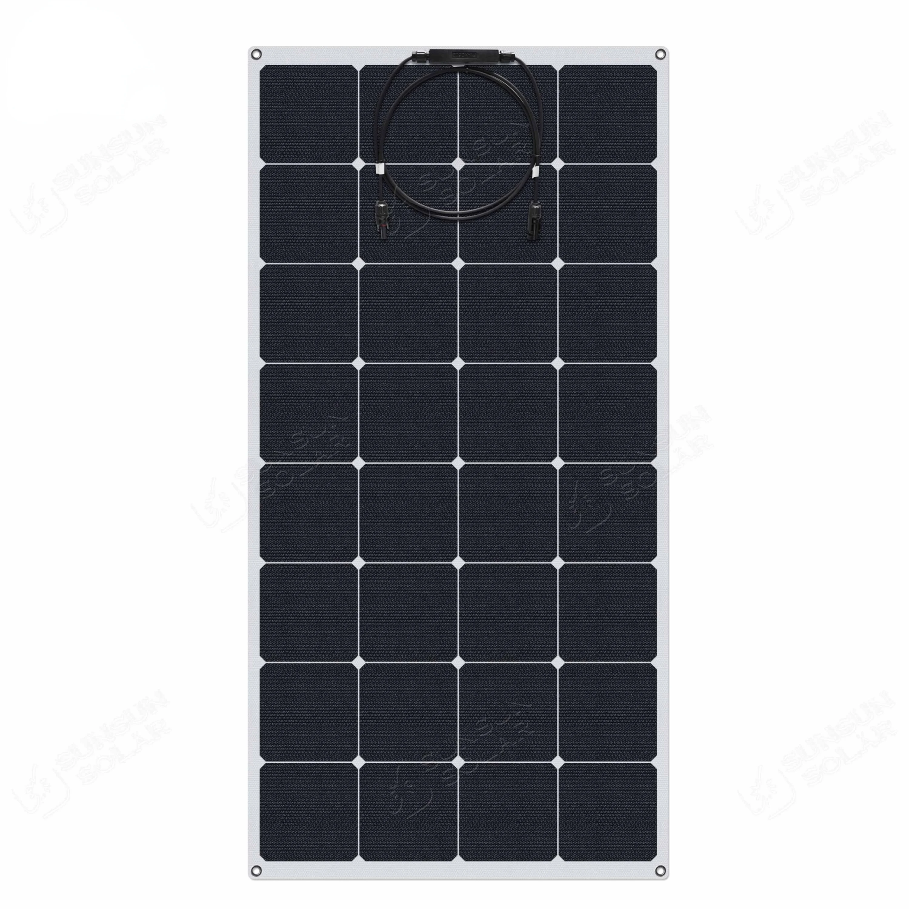 Sunsun Pannello Solare Semi Fotovoltaico Ad Alta Efficienza 32 Celle 110W 18V Pannello Solare Flessibile Sunpower Etfe