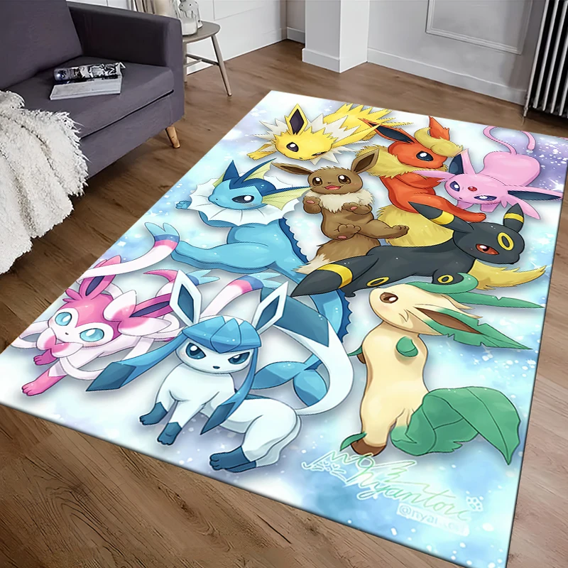 日本のアニメランドラグ,ポケモン,ピカチュウ,イーブイ,3Dカーペット