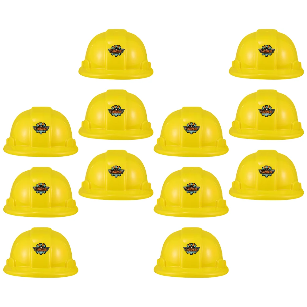 

Construction Hats Kids Play Fancy Dress Construction for Kids Yellow Construction Hats for Party Construction Safety Toy