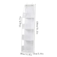 Multi-functional Fabric Hanging Bag for Behind the Door Multi-layer Storage Hanging Bag Miscellaneous Organizer Storage Hanging 2